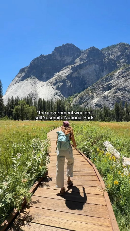 Yosemite is NOT for sale (or swap) 🏞️❌

This new potential land exchange that the 🍊 administration has been quitely working on for the last year would break the 150 year American precedent to protect our national parks — not sell them off. Our public lands are not for sale (or swap). Especially not for privitization. 

Even if it’s just a quarter mile of land for an access road, what does this mean for the future of our parks? We cannot set the tone that any inch (or mile, or acre) of our national parks can be sold off to any one person or business. Especially as 🍊 is actively cutting park funding. 

The national park idea started in Yosemite with Abraham Lincoln’s preservation of Yosemite Valley and the Mariposa Grove of giant sequoias. Yosemite’s beauty and wonder is why we have national parks today.

These are OUR lands, our children’s lands, our grandchildren’s lands — they are not for sale.

“A nation that destroys its soils destroys itself. Forests are the lungs of our land, purifying the air and giving fresh strength to our people.”
—Franklin D Roosevelt

#nationalparks #protectourparks #usanationalparks #allforparks #nationalparkservice