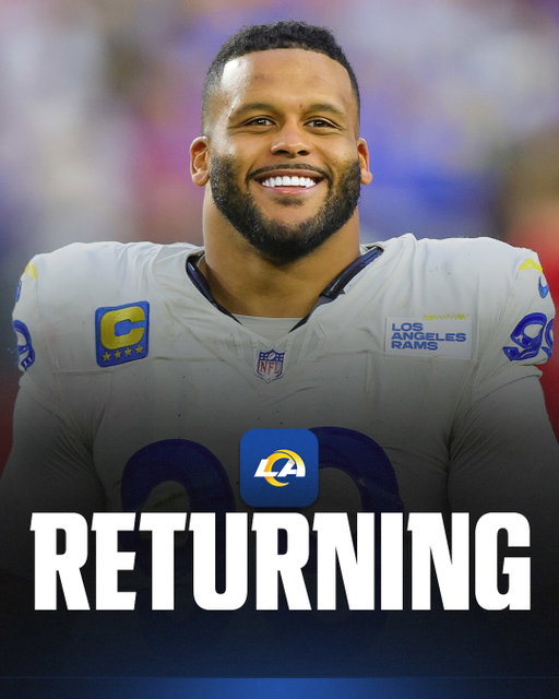Breaking: Rams star Aaron Donald is coming of retirement to play for his old team with a 1-year, $20M deal with playoff incentives up to $30M, sources told @rapsheet and @adamschefter.

After two seasons away, Donald will play alongside Myles Garrett in a star-studded D-line.