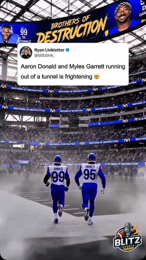 THIS Rams defensive line is about to be absolutely TERRIFYING. 😭

Aaron Donald is officially BACK, coming out of retirement to rejoin the Los Angeles Rams on a one-year deal. (Yahoo Sports)

And now we actually get to watch Aaron Donald and Myles Garrett run out of the SAME tunnel.

Donald is a three-time Defensive Player of the Year. Garrett is a two-time Defensive Player of the Year and just broke the NFL single-season sack record with 23 last season. The Rams somehow found a way to put two of the most dominant defensive players of this generation on the same defensive front. (therams.com)

Imagine being an offensive lineman and seeing THESE TWO walking out of the tunnel before kickoff. 💀

Is Donald + Garrett the scariest defensive duo in NFL history?

#NFL #Rams #AaronDonald #MylesGarrett #Football