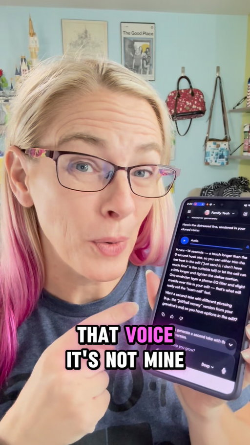 AI makes identity scams sooo much easier to execute! Don’t let your aging parents get suckered in by a call from you or your child. Set up a family password just like you had as a child