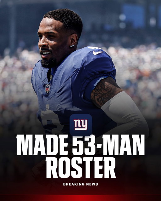 Breaking: Odell Beckham Jr. is making the Giants 53-man roster, sources told @jordanraananespn.
