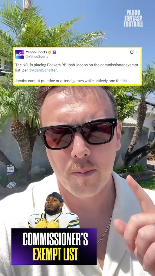 The fantasy implications of Josh Jacobs’ commissioner’s exempt list news 😳