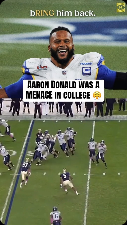 Aaron Donald’s always been HIM 🐶 

(via @pitt_fb) 

#aarondonald #cfb #collegefootball #rams #nfl