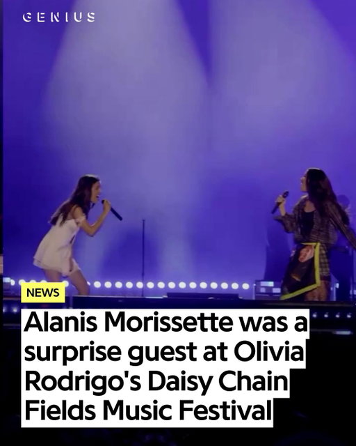olivia rodrigo brought out alanis morrissette at her daisy chain fields festival and performed a duet of alanis' "ironic" 🌼 

"this is what it looks like when women and the feminine leads," alanis posted on instagram after their performance

🎥: @daisychainfestival @alanis