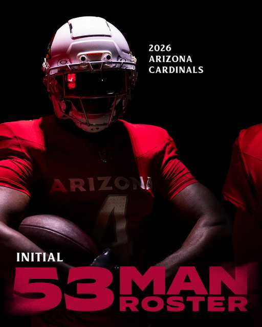 First 53-man roster of the season.

QBs

RBs

WRs

TEs

OL

DL

LBs

CBs

S

ST
