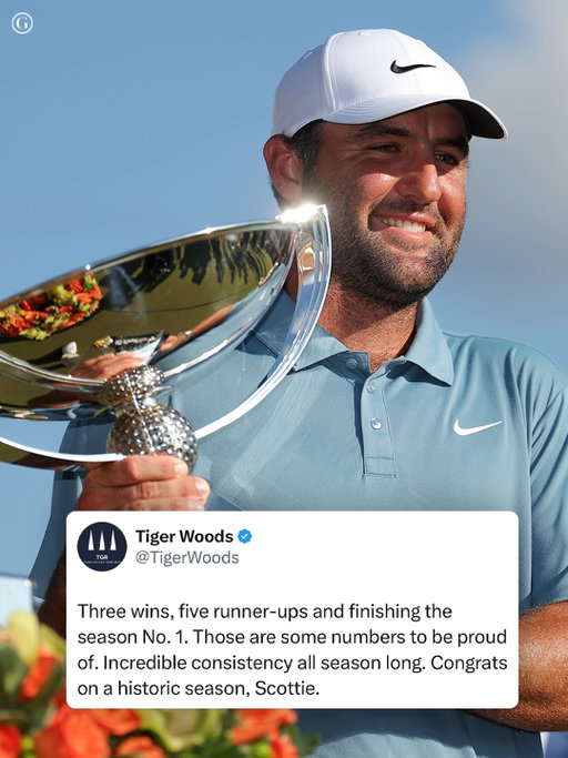 Another historic season in the books for Scottie Scheffler, just ask Tiger Woods.
