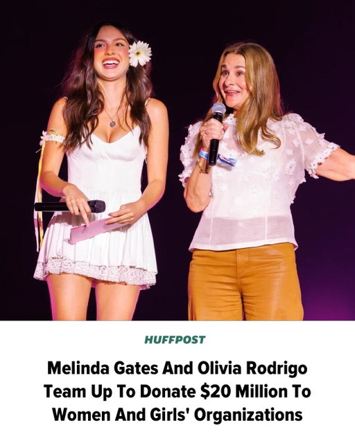 Melinda Gates matched Olivia Rodrigo’s $10 million donation to 10 women and girls’ organizations at Rodrigo’s inaugural Daisy Chains Fields Festival.

Gates joined Rodrigo onstage Saturday night at the festival with an all-women lineup and where 100% of its net proceeds are going to 10 organizations that advocate for women and girls.

“What I love about you is that you know the real power is not up here onstage. It’s with everybody there — all of you,” Gates saying pointing to the crowd. “When women and girls come together to dream and to lead, we change the world.”

Read more at the link in our bio. 🖊️ Paige Skinner