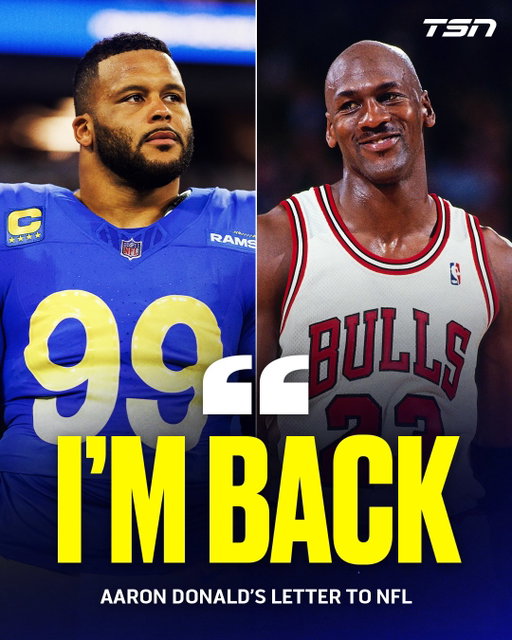 Aaron Donald took the MJ route when announcing his return to the NFL 👀😈

(H/T @rams)