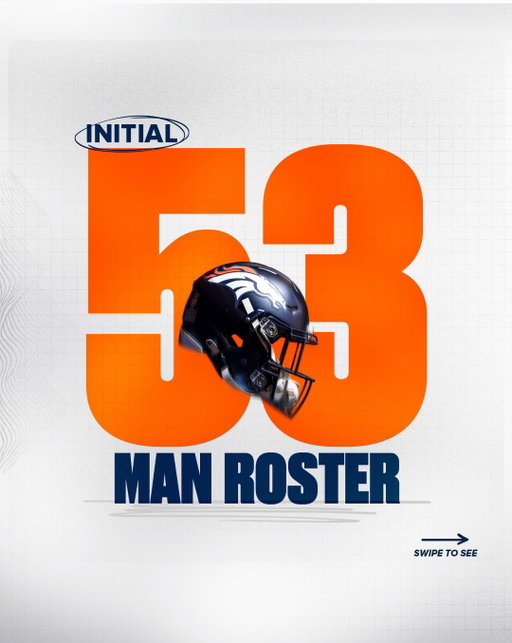 Our initial 53-man roster is set.