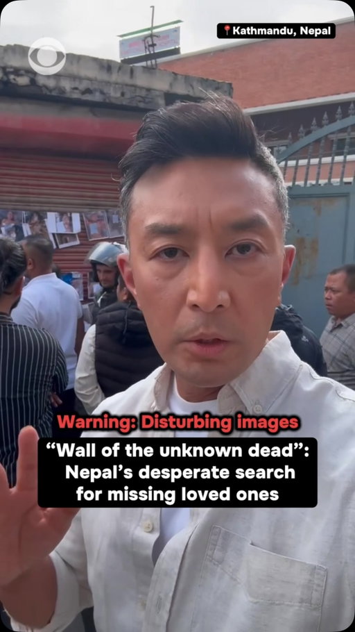 As the search for the missing continues, people are gathering outside a hospital mortuary in Nepal’s capital, scanning photographs of unidentified flood victims in a desperate search for loved ones as the number of missing soars, CBS News’ @ramyinocencio reports.

Despite the graphic nature of some images, people continue to look in anguish, hoping to identify someone they know and find answers about those still missing.

Nepal’s disaster agency said Monday that 903 people had died and 4,247 were missing after flash floods hit the region on August 26. Chinese authorities reported 16 deaths and 546 missing on the Chinese side of the border.