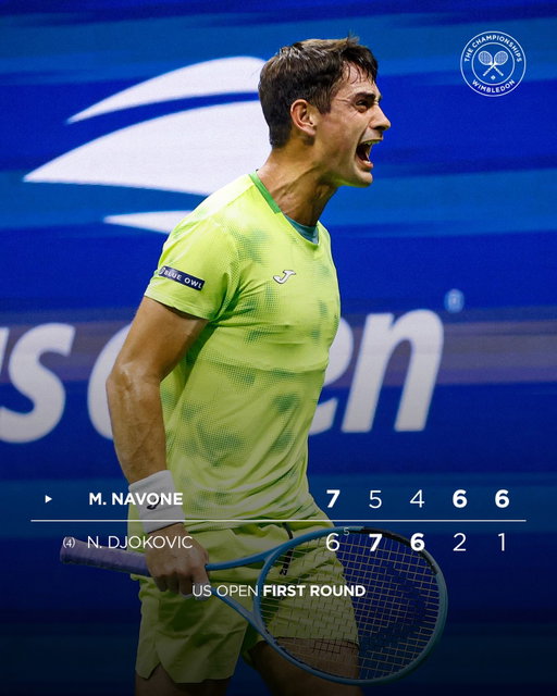 It’s Navone’s night in New York 💪

Mariano Navone defeats Novak Djokovic in a five-set thriller at the US Open ✨