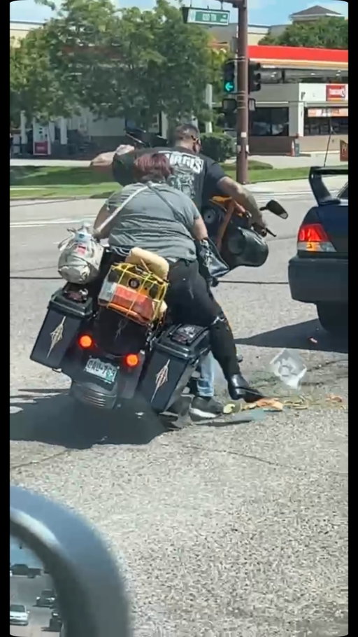 Don’t try to eat a Veggie Tray on your motorcycle!