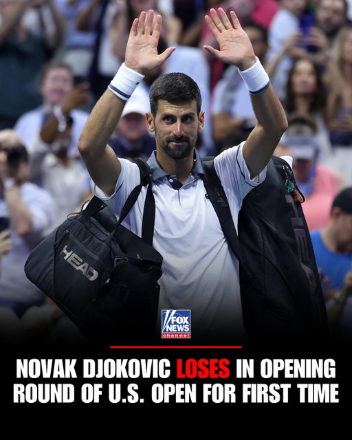 Novak Djokovic is out of the U.S. Open after the longest opening Grand Slam match of his career, marking his earliest exit at a major in two decades and his first-ever first-round loss at the U.S. Open.

The 39-year-old battled vomiting, cramping and back pain during the grueling 4-hour, 36-minute five-set loss to Mariano Navone. Djokovic threw up at least once, took pills brought by a doctor and needed treatment on his lower back.

“It’s something that I’ve been carrying, unfortunately, pretty much every match this year,” Djokovic said, adding that his body eventually “starts to collapse.”