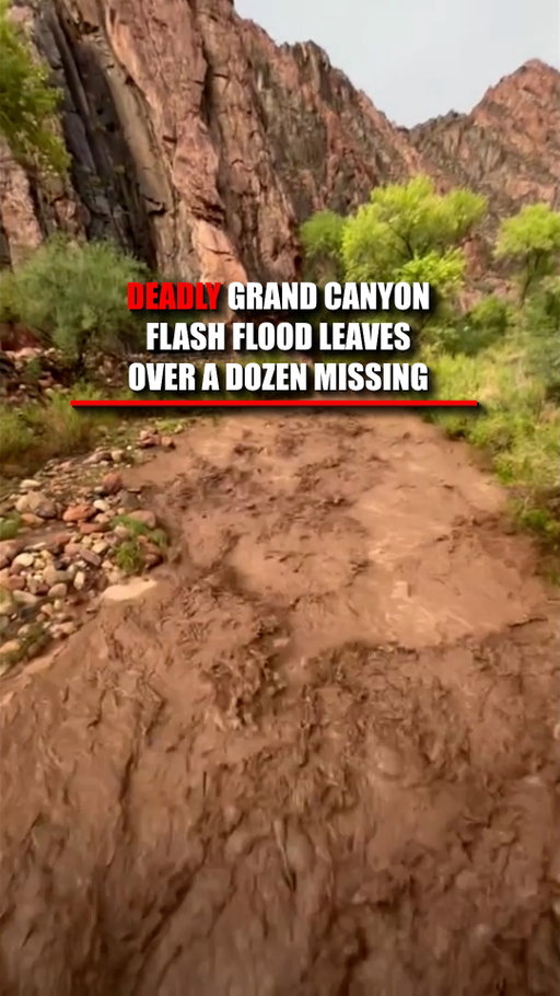 A deadly wall of water tore through the Grand Canyon over the weekend, leaving one person dead and about 15 others missing as crews race to search the devastated terrain.

The flash flood ripped through Bright Angel Canyon and the Phantom Ranch area, destroying nearly all footbridges across Bright Angel Creek and forcing at least 62 people to evacuate.

Now the damage is creating another major problem. Floodwaters knocked out the Transcanyon Waterline, the critical pipeline supplying water to the park, triggering strict water restrictions and shutting down overnight lodging.