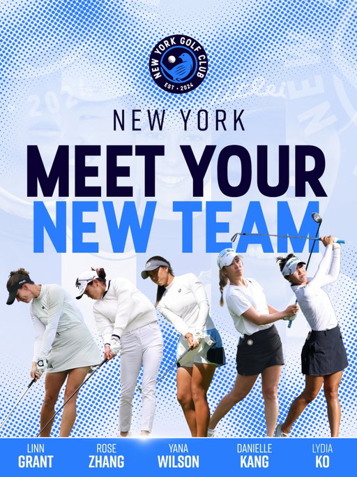 New York, meet your new team. 🗽

Lydia Ko. Rose Zhang. Yana Wilson. Danielle Kang. Linn Grant.

Welcome to New York Golf Club.