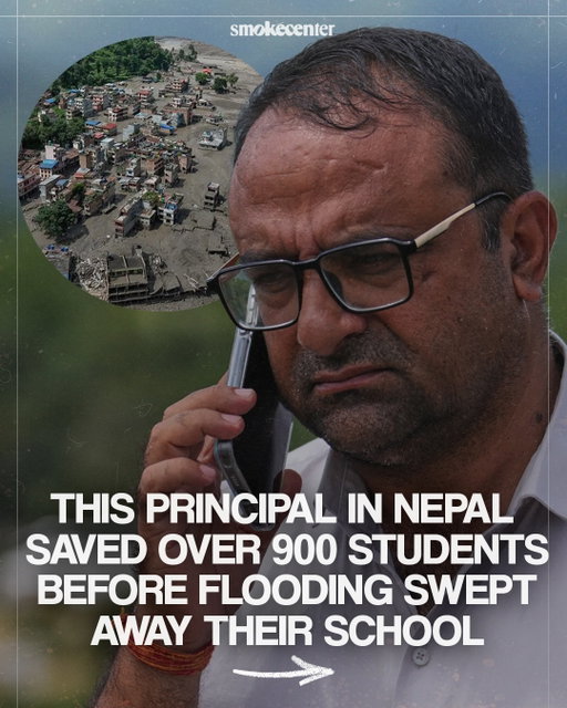 On August 26th, A glacial collapse in the Himalayas triggered catastrophic flash floods through Nepal’s Trishuli Valley, killing over 900 people across Nepal and China and leaving more than 4,700 people missing. 

The disaster tore apart homes, bridges, and entire villages, including Tribhuvan Trishuli Secondary School, where over 900 students were present that morning.

Rajendra Dawadi, a head teacher at the school, received early warnings from the school’s accountant, a phone call, and a worried parent, and acted immediately, ringing the school bell and evacuating students and staff to higher ground before the flood’s danger was even confirmed. 

He also redirected school buses to safer routes, in one case telling a driver to turn back moments before the bridge the bus would have used collapsed. His quick decisions are credited with saving the lives of all the students on campus that day, though two staff members remain missing. 

The destruction extended far beyond one school. Save the Children reported at least 69 schools destroyed across northern Nepal, disrupting education for nearly 19,000 students. 

Despite being hailed as a hero by grieving and grateful parents, Dawadi has downplayed his actions, framing the evacuation as simply his responsibility. He’s now focused on what comes next: getting psychological support for traumatized students and pushing the Nepalese government to rebuild schools so children can return to classes as soon as possible.