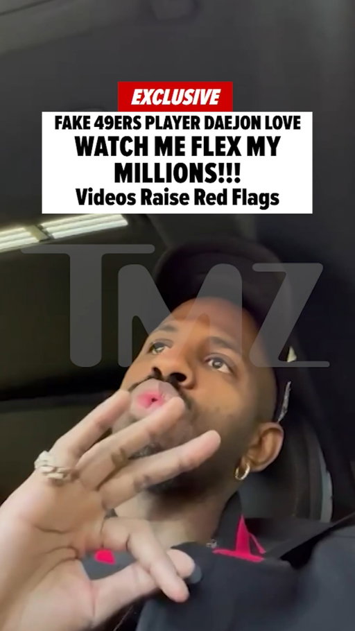 🚨 EXCLUSIVE: The alleged fake 49ers player went all-out selling his supposed millionaire lifestyle ... and TMZ has obtained videos showing Daejon Love flashing cash, jewelry, luxury cars and what he claimed were multimillion-dollar homes.

MORE DETAILS AT LINK IN BIO...
