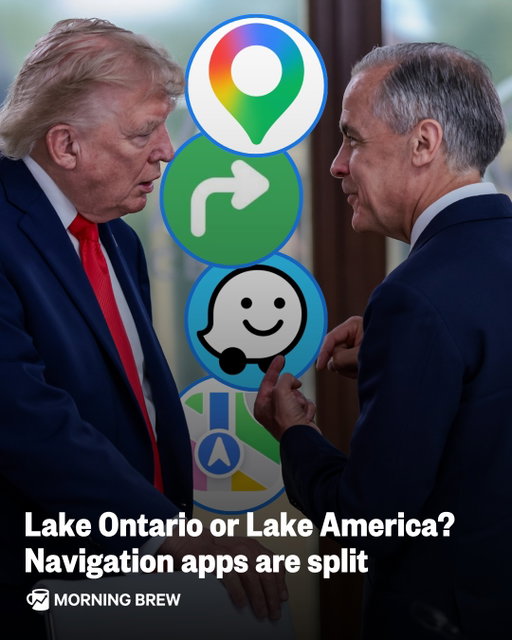 The map apps are taking different routes.⁣
⁣
President Trump signed an executive order last week to rename Lake Ontario as Lake America—part of his administration’s trade spat with Canada (the lake sits between the two countries). And while the Department of Interior and US Board on Geographic Names are instructed to make the change, navigation apps can make their own decisions.⁣
⁣
MapQuest quickly said it wouldn’t be changing the lake’s name, making hay of the situation on social media. But Google Maps made the switch, saying its long-standing policy is to “reflect name changes in official government sources.”⁣
⁣
So, if you’re in the US, the lake appears on Google Maps as Lake America. If you’re in Canada, it appears as Lake Ontario. If you’re not in either country, you’ll see both names.⁣
⁣
Apple Maps, which opted to change the name of the Gulf of Mexico to the Gulf of America last year, is still currently calling it Lake Ontario, as of Monday morning.⁣
⁣
📸: Getty