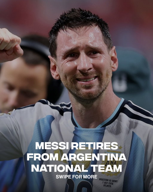 The end of an era. 🇦🇷💙

Lionel Messi has announced his retirement from the Argentina national team after an unforgettable run that included World Cup and Copa América glory.

One of the greatest international careers ever. 🐐

📸 Getty