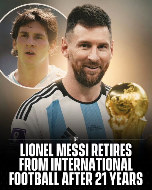Lionel Messi has officially announced his retirement from international football, bringing his legendary career with Argentina to an end. 🇦🇷🐐 

The 39-year-old said the decision “hurt and still hurts deep inside,” but that he believes the time has come to step aside, adding that a new generation of players deserves its opportunity.

Messi leaves Argentina after more than two decades representing his country, having finally lifted the World Cup in 2022 and won two Copa América titles. 

An era of international football has officially come to an end. 💔🇦🇷

#viral #pubity #sport #messi