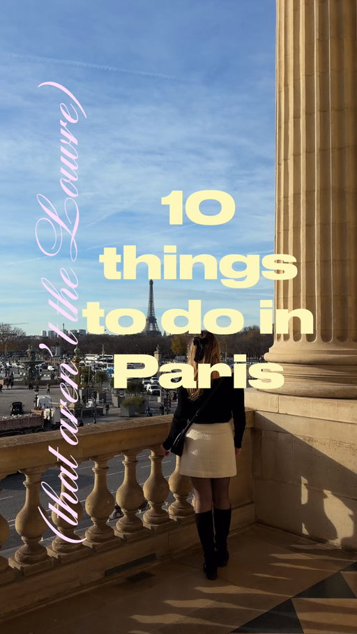 Comment MERCI and I’ll send you my Paris travel guide with 40 places to save for your trip.

10 things to do in Paris that aren’t the Louvre:

📍 Hôtel de la Marine
One of my favorite interiors in Paris, right on Place de la Concorde.

📍 Bibliothèque Richelieu
Yes, this is a library. And yes, it really looks like this.

📍 La Galerie Dior
One for fashion lovers, but honestly worth seeing even just for the displays.

📍 Maison Revka
A beautiful stop near Victor Hugo if you want somewhere that feels a little more special.

📍 Opéra Garnier
You don’t need tickets to a show to see one of the most beautiful interiors in Paris.

📍 Carette
Touristy? Yes. Would I still go back for breakfast with a Trocadéro view? Also yes.

📍 Watch the artists in Montmartre
One of those very Paris moments that is still worth doing.

📍 Musée Carnavalet
A museum about the history of Paris, inside two beautiful mansions.

📍 Archives Nationales
An easy stop to add while exploring Le Marais.

📍 Louis Vuitton Café
Come for the chocolate cake. That’s the recommendation.

Save this for your next Paris trip and send it to someone who is always planning Paris.
