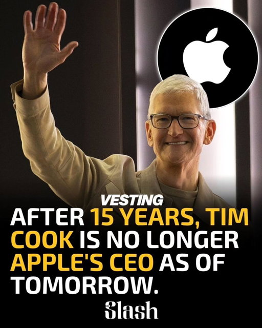 Swipe to see the end of a 15-year era at Apple.

Today is Tim Cook's last day as CEO of Apple. After taking over from Steve Jobs in 2011, Cook spent 15 years turning Apple into a roughly $4 trillion company, the most valuable in the world, while launching the Apple Watch, AirPods, and the shift to Apple Silicon.

He isn't leaving entirely. Starting tomorrow, Cook becomes executive chairman of Apple's board, focusing on the company's relationships with governments around the world. Taking over as CEO is John Ternus, Apple's longtime head of hardware engineering, a name most people outside the company have never heard.

Ternus inherits Apple at a tricky moment. The company is scrambling to catch up in AI, with a delayed Siri overhaul and rivals like Google and Microsoft moving faster. In a message to fans, Cook wrote that his title changes tomorrow, but his love for the Apple community never will.

Source: CNBC, 9to5Mac

#Apple #TimCook #Tech #AI #Business