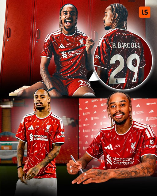 Bradley Barcola’s unveiling at Anfield 𝙝𝙞𝙩𝙨 𝙙𝙞𝙛𝙛𝙚𝙧𝙚𝙣𝙩 ✨👑

Liverpool’s 🆕 #29 arriving in style ⚡️