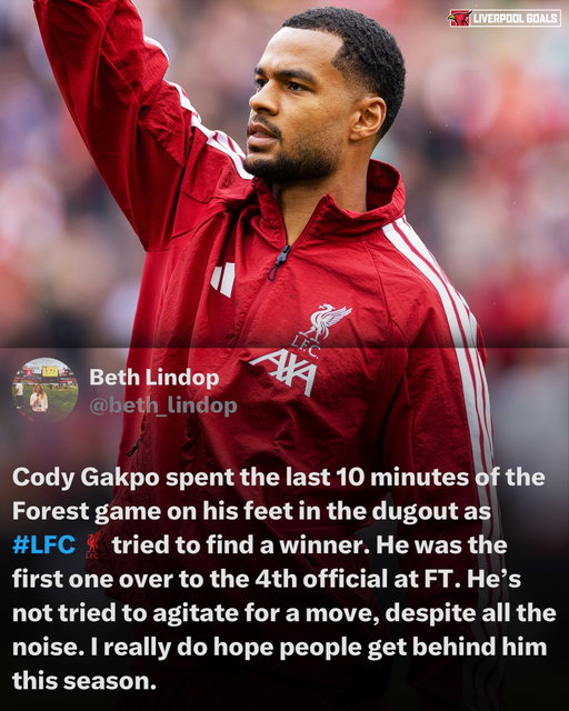 One thing you have to give Cody Gakpo a lot of credit for is his professionalism during all these rumours that he could be leaving. He never made a fuss and put in a big shift against Forest while showing all his care as we tried to find the winner 👏👏

Let’s hope now all fans actually support him and back him ❤️

In other news, contrary to many reports, Harvey Elliott’s contract actually runs to 2028, so he will return from his season long loan at Valencia with a year left still on his LFC contract 🙏

📊PolymarketPartner

Then you also love to hear the reaction from PSG fans with a big French journalist saying “You have to see the sadness in Paris after Bradley Barcola’s departure. Usually after a transfer for 145 million euros, the clubs throw a party. That’s not the case here. A lot of respect between the two parties at the moment of parting ways. An example.” 🥹🇫🇷