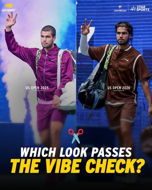 Carlos Alcaraz fans, let us know in the comments 😁👇

#USOpen 2026 | LIVE NOW on Star Sports & JioHotstar!