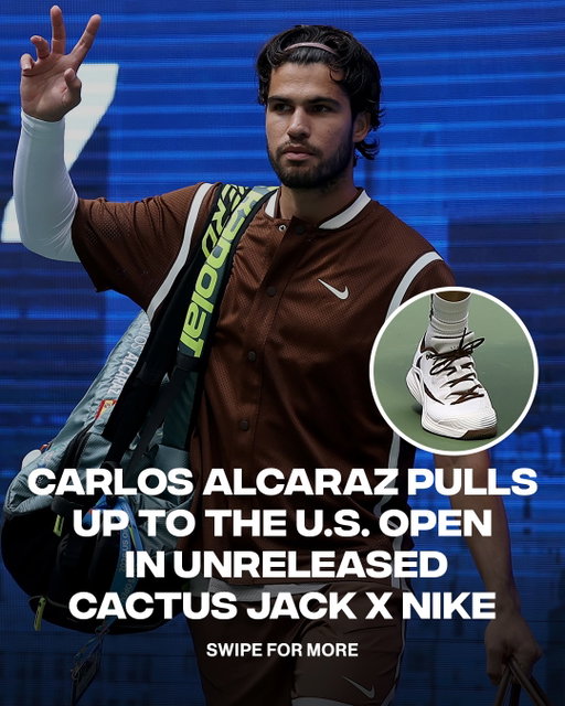 Cactus Alcaraz 🎾🌵

Carlos Alcaraz rocks the unreleased Cactus Jack x Nike Tennis collection. How do we feel about it? 

📸: Getty