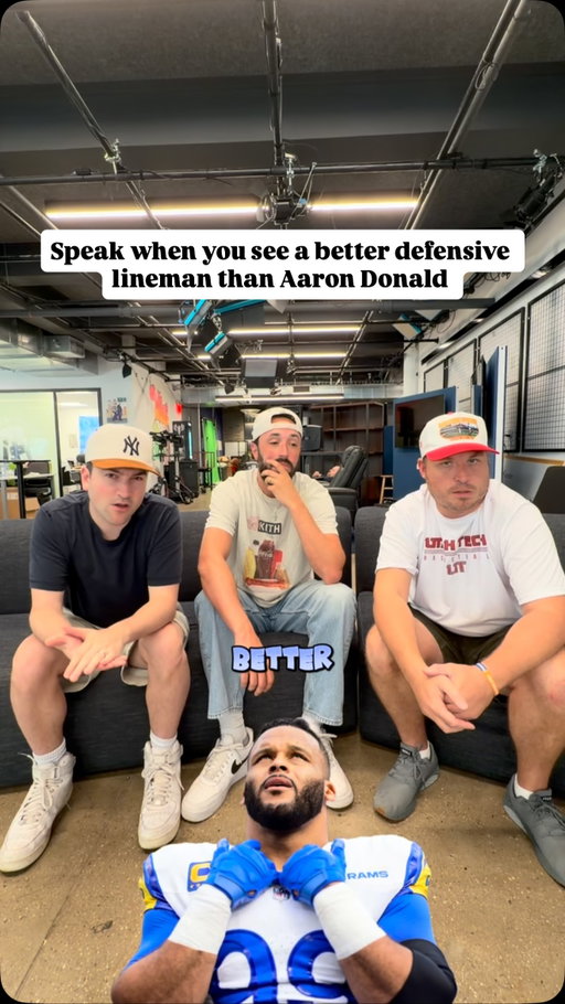 Speak when you see a better defensive lineman than Aaron Donald