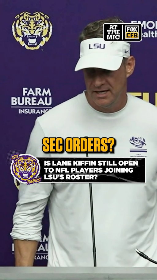 Even with conferences banning NFL players from returning to college, LSU HC Lane Kiffin maintains this stance