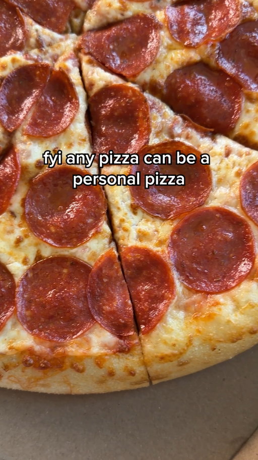 2 large 1-topping pizzas for $4.99 each is basically 2 personal pizzas with leftovers