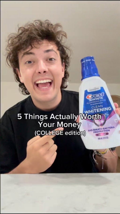 #CrestPartner Starting off college right this semester! 

Out of all these must haves, @crest 3DWhite Clean Whitening Mouthwash may be my favorite! #college #collegelife #university #crest
