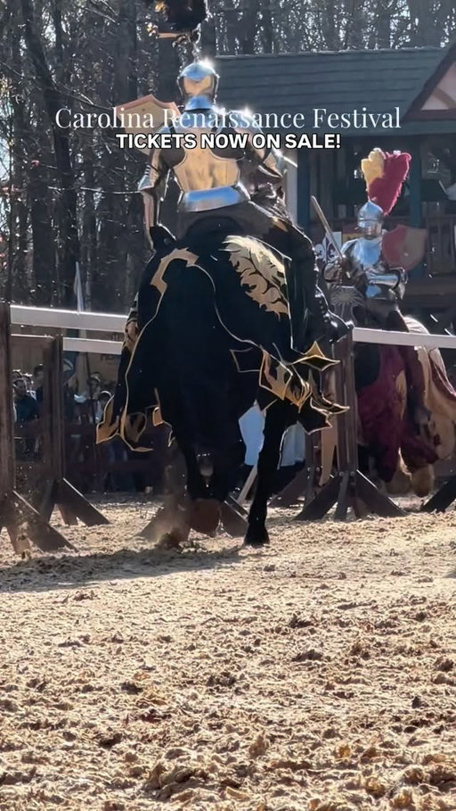 ⚔️Tickets for this year’s Carolina Renaissance Festival are now on sale, and this is an event you don’t want to miss! Event dates: October 3rd-November 22nd 

Our family tries to go every year to this magical event and here are some of our tips ⬇️ 

🏹Specific dates can sell out quick-buy your tickets online ASAP! 
🧚‍♀️Get there EARLY-gates open at 9:30 am
🐎Jousting show seats fill quickly-we arrive 20-30 min before the show for good seats (grab a bite & drink and use the opportunity to eat!)
💵Bring cash (most vendors are cash only)
✨Have fun & dress up if you choose! 

Leave any questions about the @carrenfest you have in the comments & follow me for more fall fun in North Carolina! 

@nctraveleats 🏹

north carolina events, fall events, renaissance festival, magical fun, family fun, charlotte nc