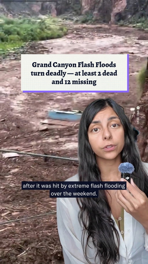 Grand Canyon National Park was hit by extreme flash flooding over the weekend. At least two people have died and over a dozen are still missing. This comes after Trump and DOGE slashed 4,000 workers from the National Park Service — and after Trump just reassigned 300 NPS emergency responders to Washington D.C. to assist with his many vanity projects.