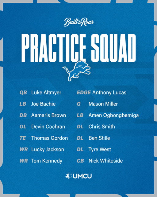 Lions establish Practice Squad