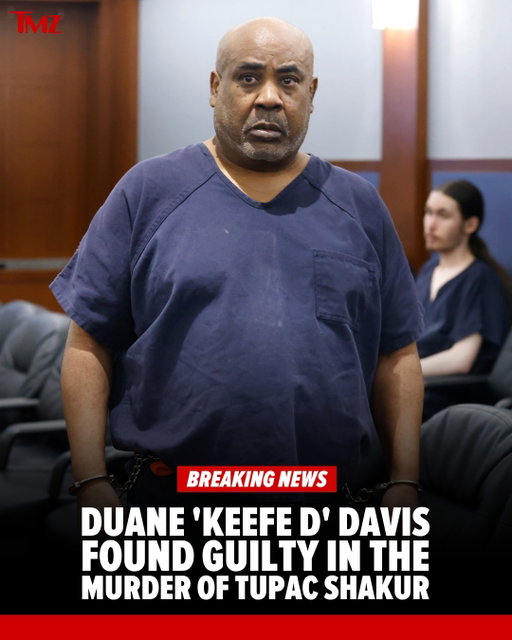🚨 BREAKING: A Las Vegas jury has found Duane "Keefe D" Davis guilty of murder in the first degree in the death of Tupac Shakur

DETAILS AT LINK IN BIO 🔗