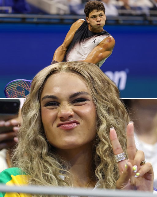 Trinity Rodman is courtside supporting Ben Shelton at the US Open 🎾💞