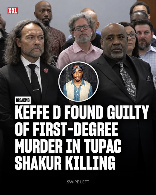 BREAKING: Duane "Keffe D" Davis has been found guilty of first-degree murder with use of a deadly weapon in connection with the 1996 killing of Tupac Shakur, nearly 30 years after the rapper was fatally shot in Las Vegas.

Jurors deliberated for about three hours before reaching the verdict.

Davis now faces a potential life sentence, with sentencing to be determined on Oct. 13.

Keffe D was arrested on Sept. 29, 2023, following a raid on his home that same year. Police charged him with murder with use of a deadly weapon with the intent to promote, further or assist a criminal street gang.

He was accused of obtaining the weapon that was used in Tupac's murder and was present during the Las Vegas shooting. The other three men believed to be present during the shooting have all died, including the alleged gunman, Keffe D's nephew Orlando Anderson, who was killed in 1998. 

Police said the shooting was in retaliation for Anderson being jumped by Tupac and members of Death Row Records following a Mike Tyson fight on Sept. 7, 1996.

Opening statements in the trial kicked off on Aug. 17. Excerpts of Keffe D's 2019 book Compton Street Legend were referred to in the trial. The book includes Keffe discussing the events surrounding the 1996 shooting.