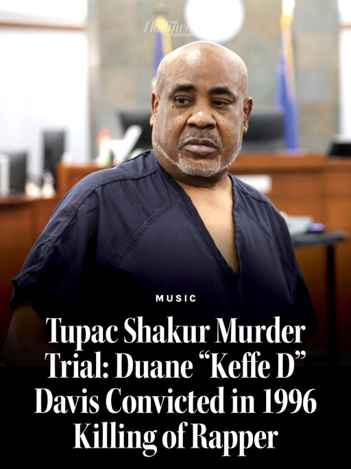 Duane “Keffe D” Davis has been convicted in the murder trial of Tupac Shakur, a Las Vegas jury ruled on Monday, marking the first conviction since the rapper’s death.⁠
⁠
The trial, which began 30 years after Shakur was killed in a drive-by shooting in Las Vegas in 1996, was originally expected to last a month, though jurors heard closing arguments after two weeks of testimonies. The prosecution had called over two dozen witnesses, including police officers and investigators.⁠
⁠
Shakur’s murder had been one of the most infamous unsolved cases in pop culture, and Davis had long been associated with the case. ⁠
⁠
For more details, head to the link in bio.