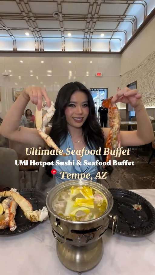 📍 @umi_buffet  @umipremiumbuffet 
7810 S Priest Dr Ste 101 Tempe, AZ 85384

Tempe’s new ultimate seafood buffet with 200+ items!

#tempe #seafood #buffet #foodreviews #arizonaeats 

Umi hotpot sushi & seafood buffet new to Tempe