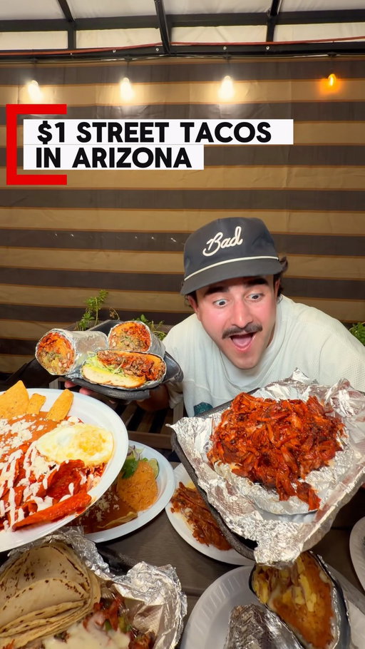 $1 STREET TACOS IN ARIZONA?! 🌮🔥

Authentic Oaxaca-style tacos + a full menu that seriously HIT

📍 1945 E Van Buren St, Phoenix, AZ
Breakfast: Mon–Fri 5AM–11AM
Dinner: Tue–Thu & Sun 6PM–12AM | Fri–Sat 6PM–2AM

Definitely worth the hype #arizona #phoenix #azfoodie #tacos