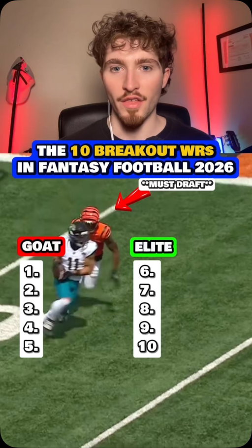 Draft these fantasy football breakouts and thank me later 🤝 #fantasyfootball