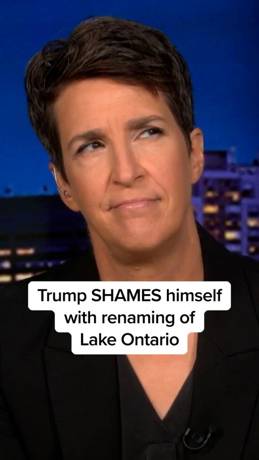 Rachel Maddow explains how Trump’s renaming Lake Ontario turns the classic Great Lakes mnemonic, HOMES, into something far more fitting: SHAME.