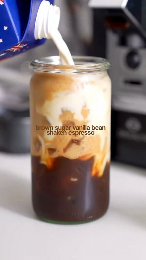 currently sipping on this, brown sugar vanilla bean 🤎

— Double shot espresso
— 15ml brown sugar sauce
— A splash of vanilla bean
— Ice and shake it
— Add more ice & 150ml milk of choice

#icedlatte #icedcoffee #coffee #foryou #coffeeathome
