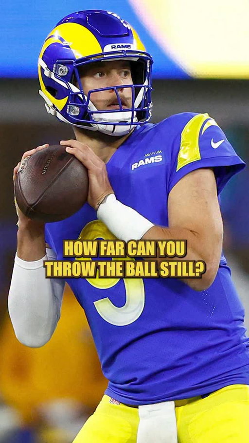 How far can Mathew Stafford throw a football