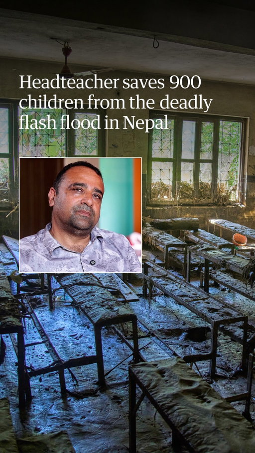 A headteacher in Nepal evacuated 900 children from a school moments before a deadly wall of water struck their town amid the devastating flash floods that have killed almost 800 people and left thousands missing.

Rajendra Dawadi decided to halt classes and order children to higher ground after receiving warnings about the scale of the flooding heading their way.

“”We decided that if the information is wrong then we lose one day of education, if the information is right, then these people’s lives would be lost,” he told Reuters.

Dawadi said during the evacuation of the school he saw a hostel building about 100 metres from the river being engulfed by the torrent of flood water.

To read in-depth tap the link in bio.