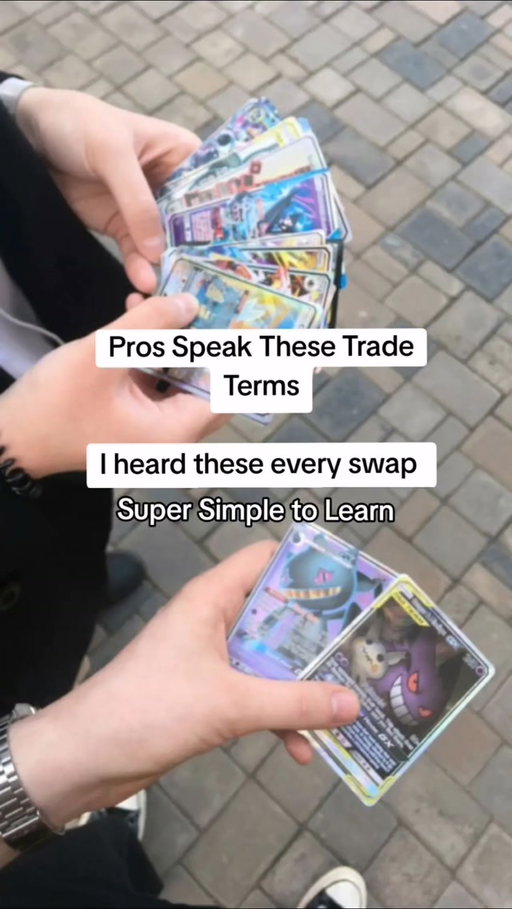 Trade words you will hear nonstop know them and trade smart. Save this follow for more tips!

#pokemoncollector #pokemoncollection #pokemontips  #tcgpokemon #ad 