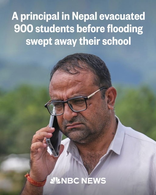 Rajendra Dawadi was inside his classroom when a colleague rushed in with a warning: Floodwaters were racing through Nepal’s Trishuli Valley, tearing apart homes, bridges and entire villages.

The danger had not yet been confirmed, but Dawadi, the principal, had little time to act. He rang the school bell and ordered his students and staff out of the building and toward higher ground.

Dawadi’s decision to evacuate the school saved at least 900 students from last week’s devastating flash floods in Nepal, unleashed after a glacial collapse in the Himalayas.

When he returned to the site of the school days later, parents embraced him as they thanked him for saving their children.

“Their parents hugged me, they cried with me,” he said. “They were emotional.”

Read more at the link in bio.